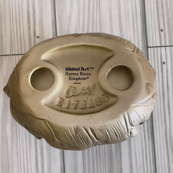 Global Art Harvey Knox Kingdom Cat Sleeping in Leaf E172A85 Japan 1983 VTG - Picture 4 of 15